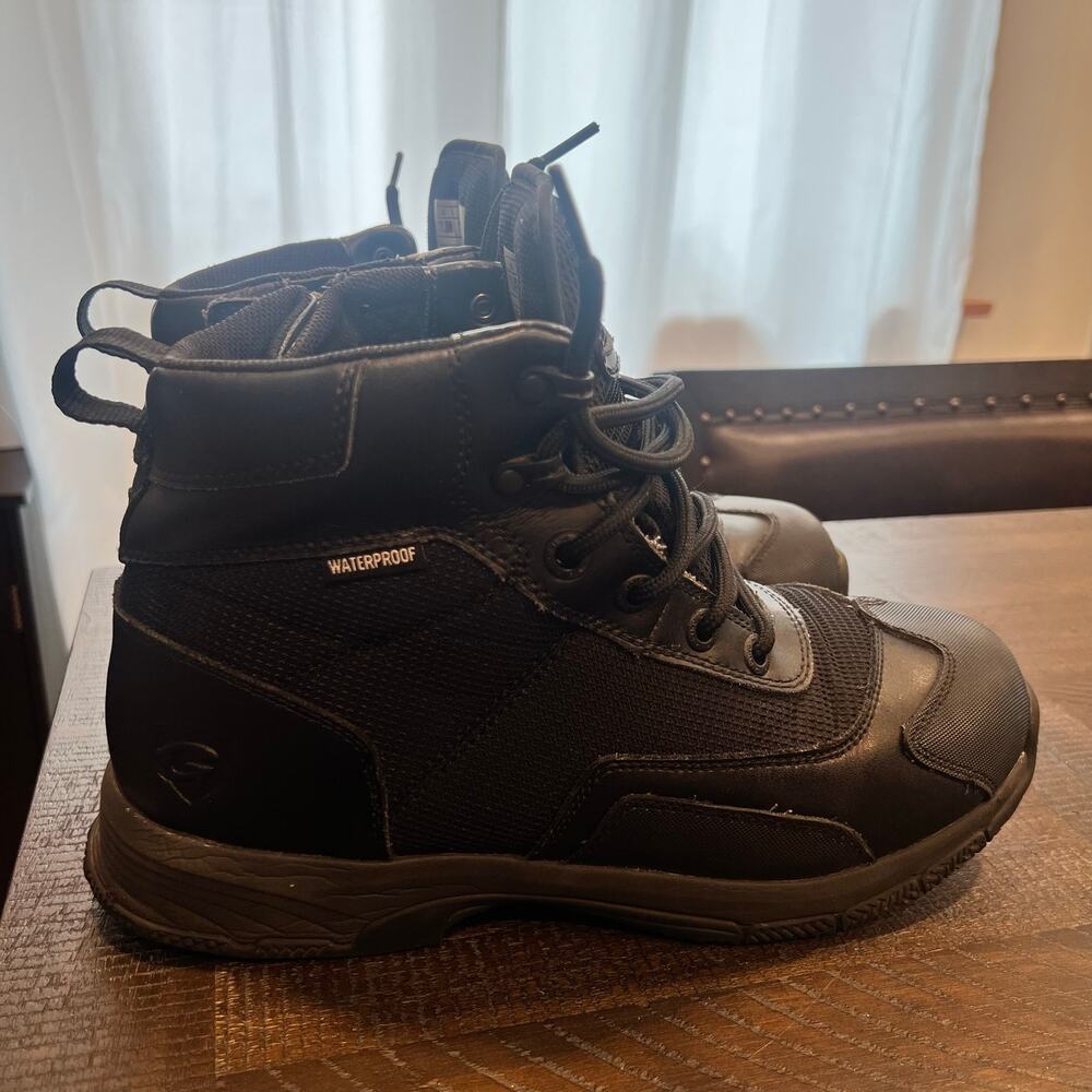 Galls black waterproof men combat boots 11M